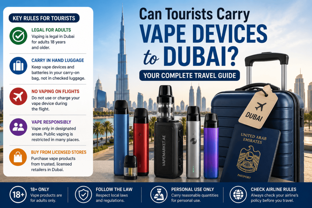 Can Tourists Carry Vape Devices to Dubai?